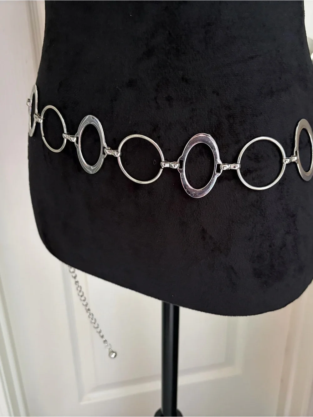 Silver Circle Link Waist Chain Belt - Women Accessories